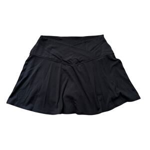 Aerie Offline black cross waist mini tennis skort size XL